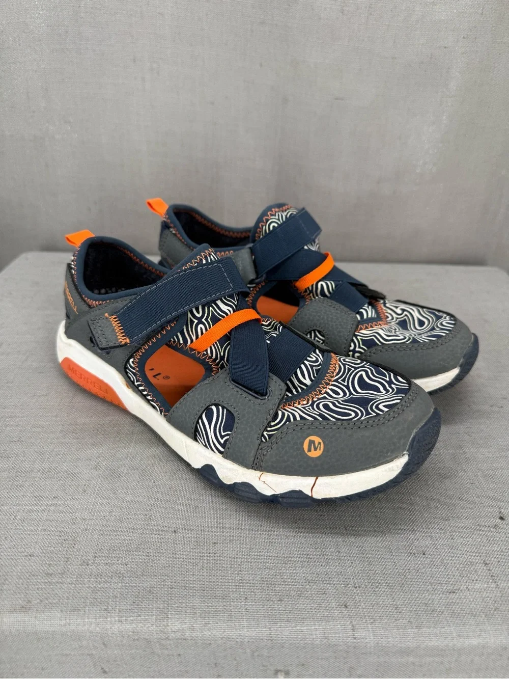 Merrell Kids' Hydro Free Roam Chroma Monarch water-friendly sandals sz 4